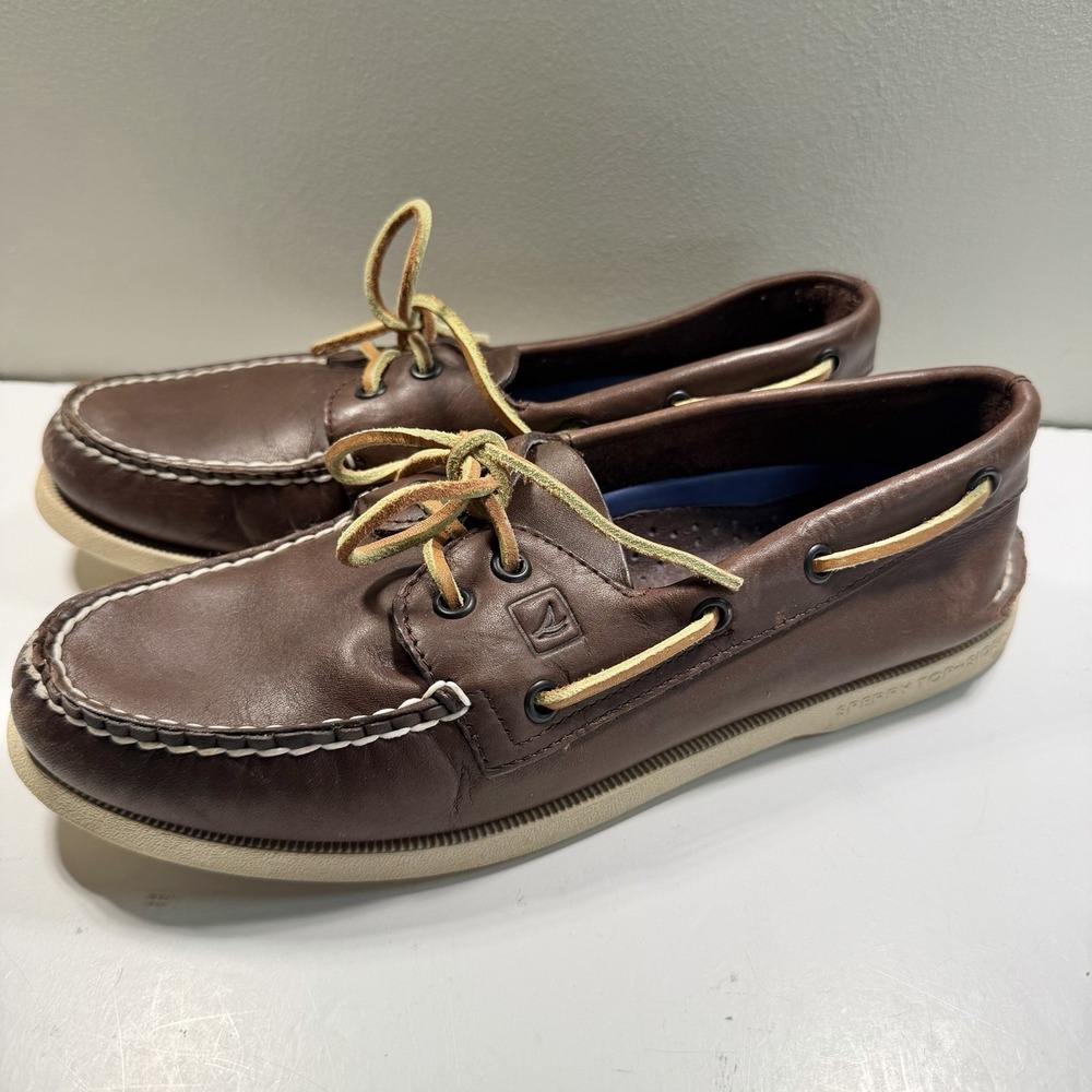 Sperry Men's Leather Boat Shoes Loafers 8.5 Brown
